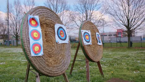 Targets-bullseye-in-the-shooting-range