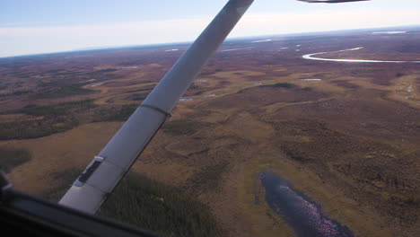 bush-plane-flying-in-Alaska