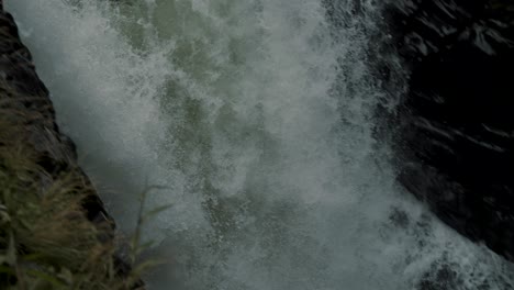 Cascade-water-flowing-in-a-river-in-Ecuador