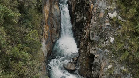 Waterfalls-Stream-View-During-Baños-De-Agua-Santa-Tour-In-Ecuador