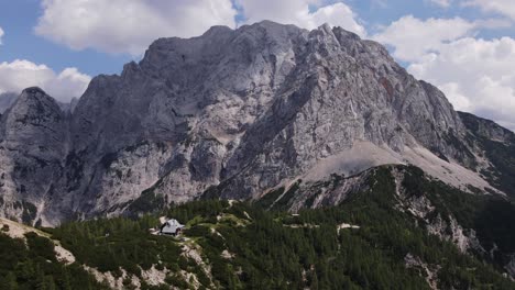 A-beautiful-shot-with-a-drone-in-the-beautiful-Dolomites-in-summer