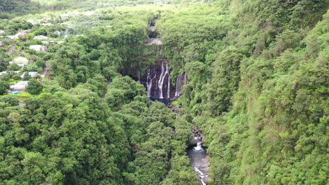 High-aerial-view-of-the-Grand-Galet-Falls-at-the-Cascade-Langevin-on-the-island-of-Réunion