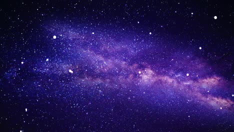 Cámara-Volando-A-Través-De-Una-Constelación-De-Nebulosa-Celeste-Púrpura-Y-Un-Campo-Estelar-En-El-Espacio-Ultraterrestre-Profundo