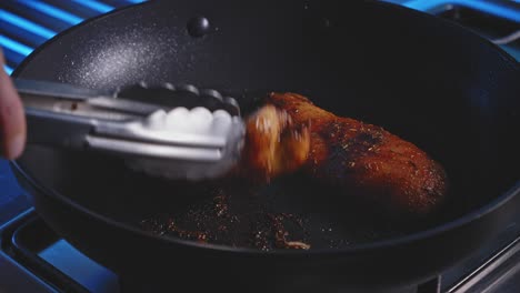 Frying-Chicken-Breast-Marinated-In-Honey-And-Soy-Sauce