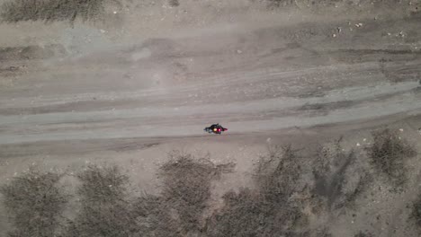 Aerial-View-Of-a-biker-riding-a-motorcycle