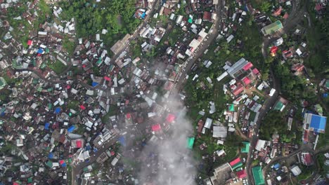 Cloudy-aerial-view-of-Kohima-town