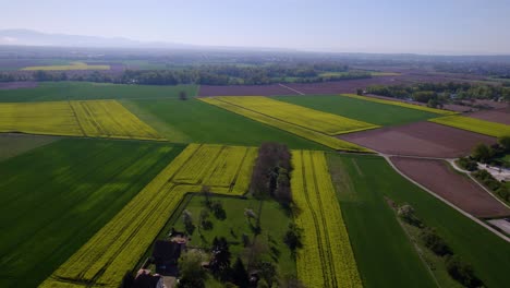 Aerial-of-farm-land-in-Wittenheim-Alsace-in-France