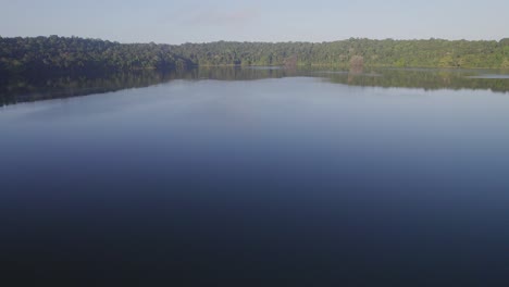 Pristine-Rainforest-Surrounding-Freshwater-Crater-Lake-Water