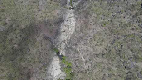 Emerald-Creek-Falls-And-Its-Surroundings-In-Mareeba,-Australia---aerial-drone-shot