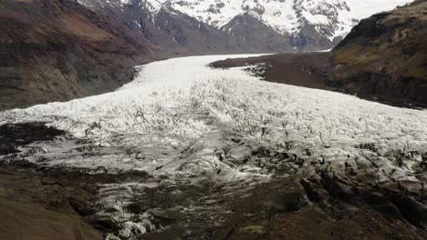 Climate-Change-Drone-Shot-Of-A-Melting-Glacier-Iceland,-Global-Warming