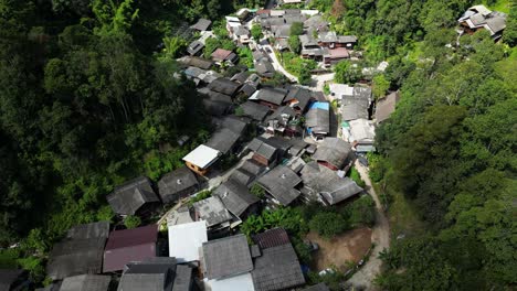 Stunning-scenery-at-hidden-Thai-Village,-Mae-Kampong-in-Chiang-Mai,-Thailand