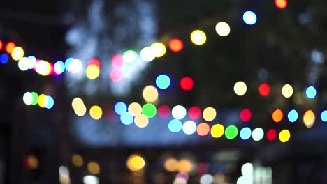 Bokeh-slow-motion-shot-of-a-different-colored-lights
