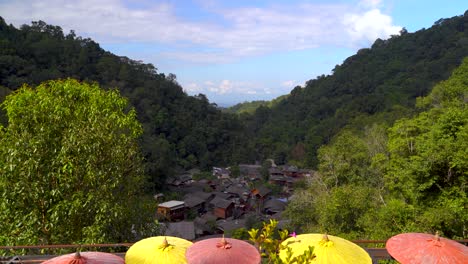 Incredible-scenery-at-beautiful-village-deep-inside-lush-jungle