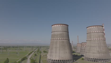 Descending-aerial-showing-non-functional-thermal-power-plant