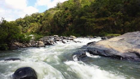Scenic-landscape-with-river-rapids-in-Binh-Phuoc-National-Park,-Vietnam