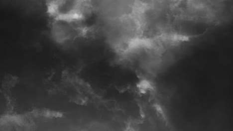 Gewitter,-Präriegewitterwolken-Dramatischer-Blitz