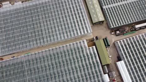 Gewächshäuser-England-Birds-Eye-Overhead-Drohne-Luftbild