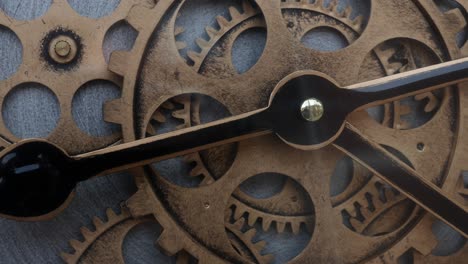 Clockwork-movement-of-a-clock-shows-wheels-with-gears-and-cogs