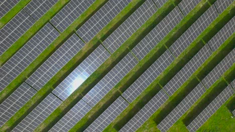 Aufnahmen-Von-Sonnenkollektoren-Auf-Einem-Solarpark