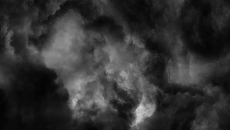 4k-thunderstorms,-Looped-Flight-Through-Dark-Clouds-and-lightning-strikes