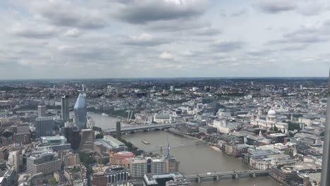 City-Of-London,-United-kingdom-Aerial-time-lapse
