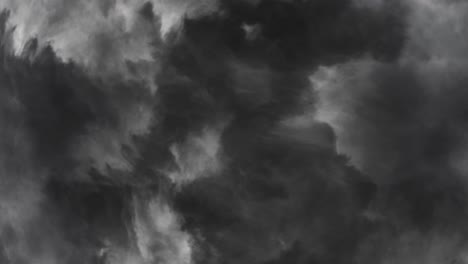 Tormenta-De-4k,-Nubes-Grises-Oscuras-En-El-Cielo-Con-Relámpagos