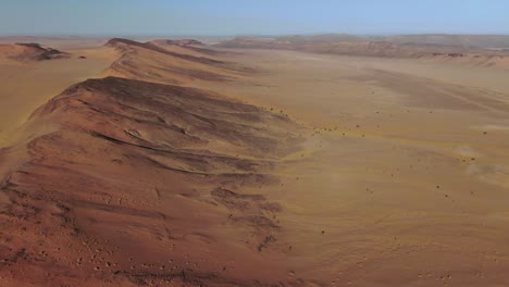 Weite-Der-Marokkanischen-Wüste-Von-Fliegender-Drohne-Aus-Gesehen