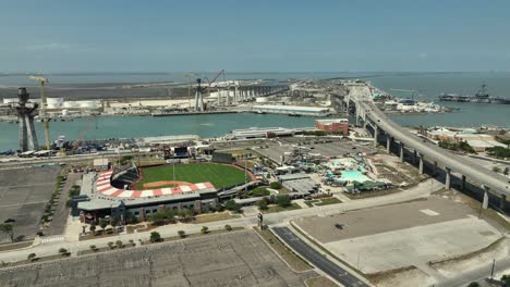 What-A-Burger-aerial-pointe-of-Interest-view-in-Corpus-Christi,-Texas