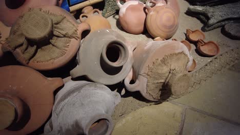Old-Clay-Pots-inside-a-museum