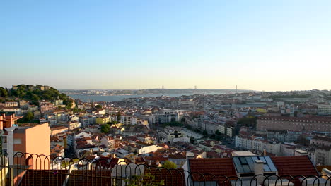 Paisaje-Urbano-De-Lisboa,-Portugal-Mirador-De-Senhora-Do-Monte_2