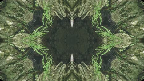 Grünes-Kaleidoskop-Mit-Waldbildern-Aus-Wissahickon-Creek,-Philadelphia,-#21