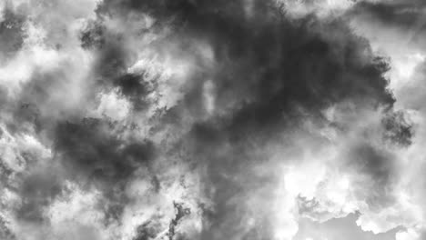 Vuela-A-Través-De-Las-Nubes-En-El-Cielo-Con-Un-Relámpago,-Relámpago-De-Batería-4k