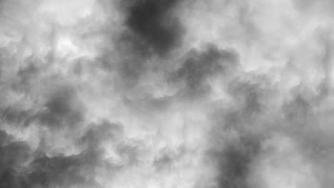 4k-Extrañas-Nubes-Blancas-De-Tormenta-En-El-Cielo-Oscuro-Y-Rayos