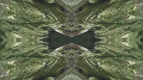 Greenery-Kaleidoscope-using-forest-imagery-from-Wissahickon-Creek,-Philadelphia,-#48