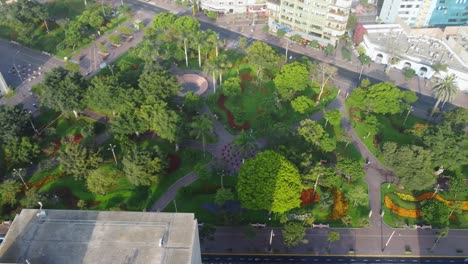 Public-park-in-Lima-Peru-called-"Parque-Kennedy"-located-in-Miraflores-district