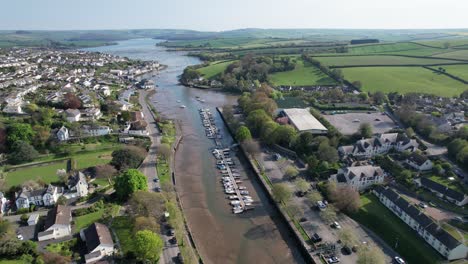 Kingsbridge-town-Devon-UK-drone-aerial-view