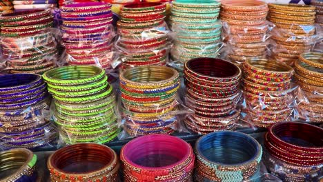colorful-bangles-many-at-shop-for-sale-at-day-from-flat-angle-in-details