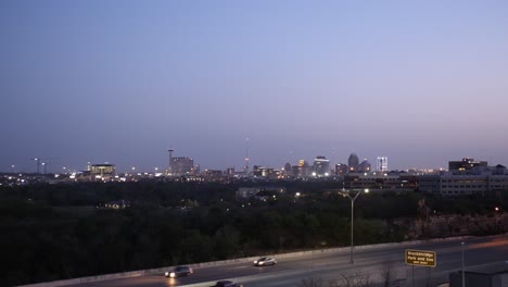 Downtown-San-Antonio-Sunset-Skyline-4K-30fps