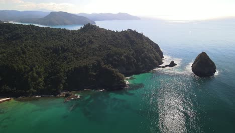 Vista-De-Drones-De-La-Península-De-Coromandel-En-Nueva-Zelanda