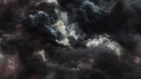 Una-Tormenta-Eléctrica-Dentro-De-Las-Nubes-Cumulonimbus-Oscuras