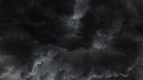 Una-Tormenta-En-El-Cielo-Con-Nubes-Oscuras-En-Movimiento
