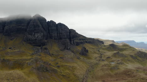 Flight-over-Old-Mand-of-Storr-in-Trotternish-peninsula-of-the-Isle-of-Skye-in-Scotland