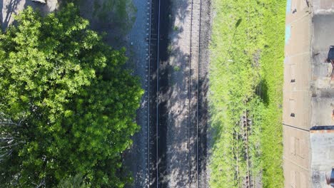 Aerial-view-following-the-train-tracks