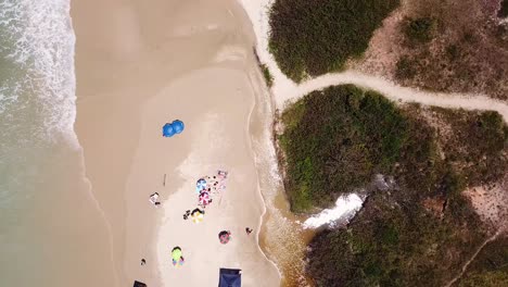 zenithal-drone-shot-of-beach-and-dunes