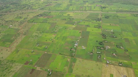 Luftpanorama-Von-Plantagen-Im-Süden-Kenias
