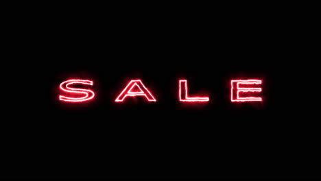 Sale-word-outline-with-burning-and-fire-effect-on-a-black-background
