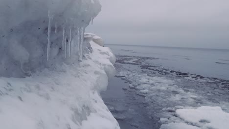 Cambio-Climático-Después-Del-Efecto-Iceberg-Varado-En-El-Mar-Báltico