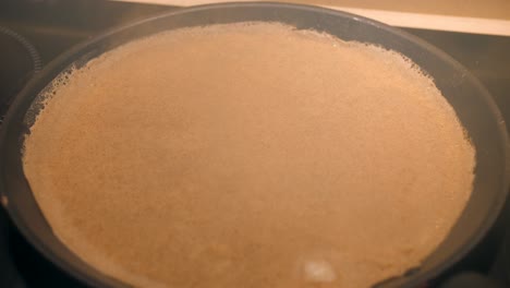 French-Buckwheat-Crepe-Cooking-On-A-Crepe-Pan