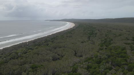 Reiche-Plantage-Und-Ruhige-Gewässer-Von-North-Stradbroke-Island-In-Queensland,-Australien