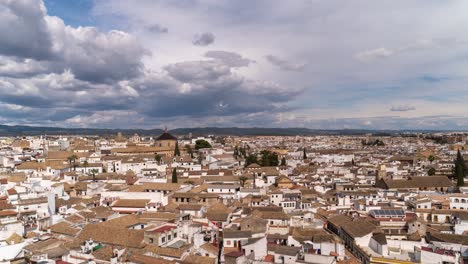 Slow-moving-cloud-time-lapse-over-typical-Spanish-medium-sized-city